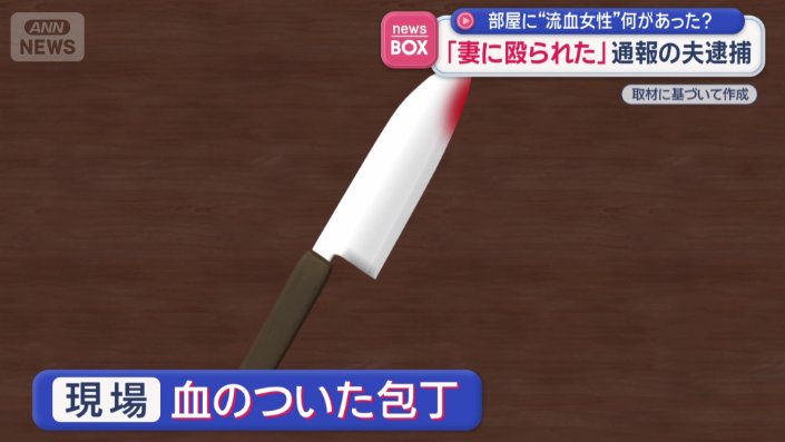 血のついた包丁