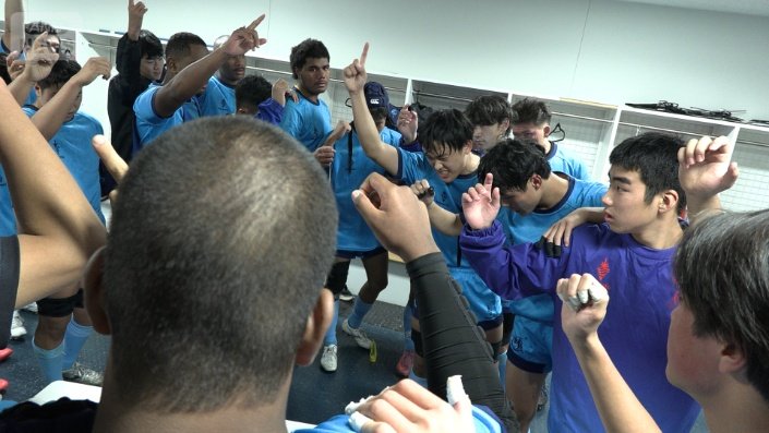 大倉キャプテンがメンバーに声掛け