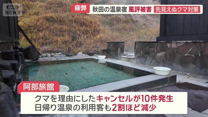 クマ理由のキャンセル10件発生