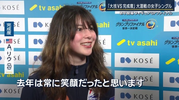 アリサ・リウ選手（20）