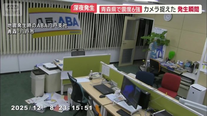 デスクに置いてあった書類は散乱