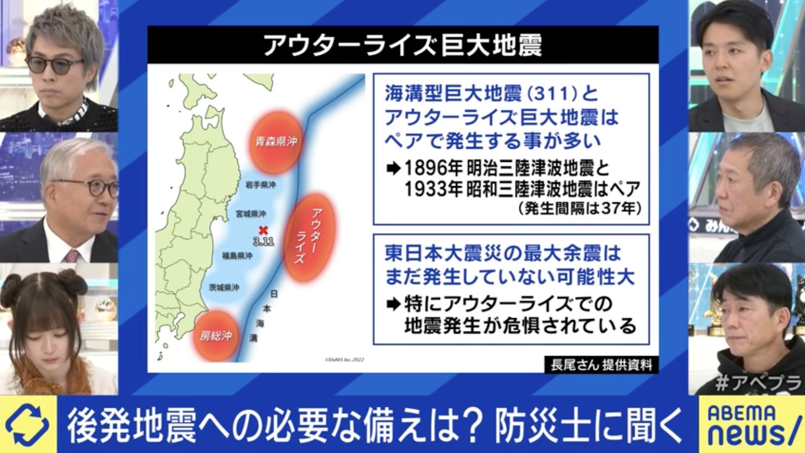 アウターライズ巨大地震