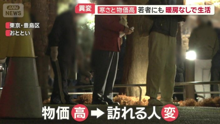 最近の物価高騰で炊き出しに訪れる人にも変化