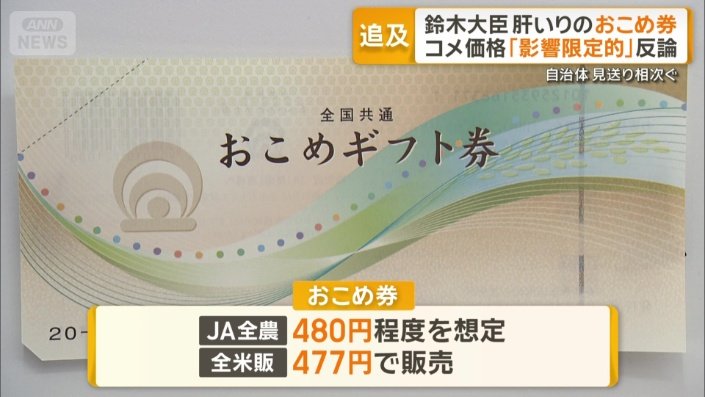 JA全農と全米販は経費を割り引くことを表明