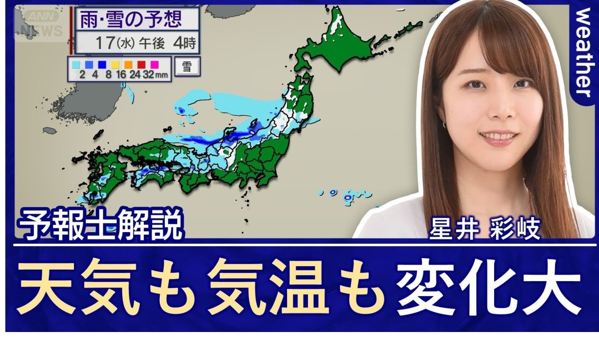 近づく年末 天気や気温の変化大 積雪地域は落雪や路面変化等に要注意