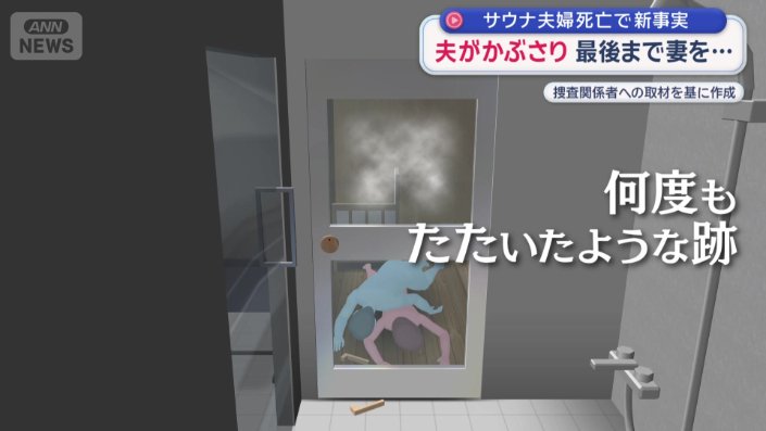 扉のガラスには何度もたたいたような跡