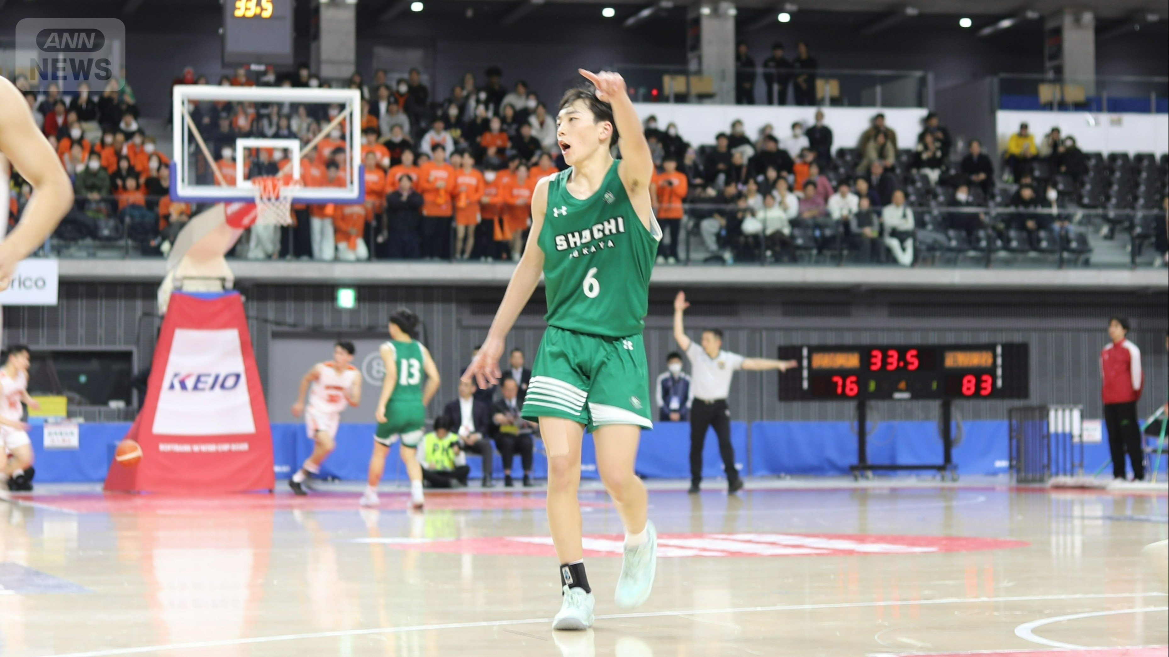 正智深谷の山口哲平選手（3年生）