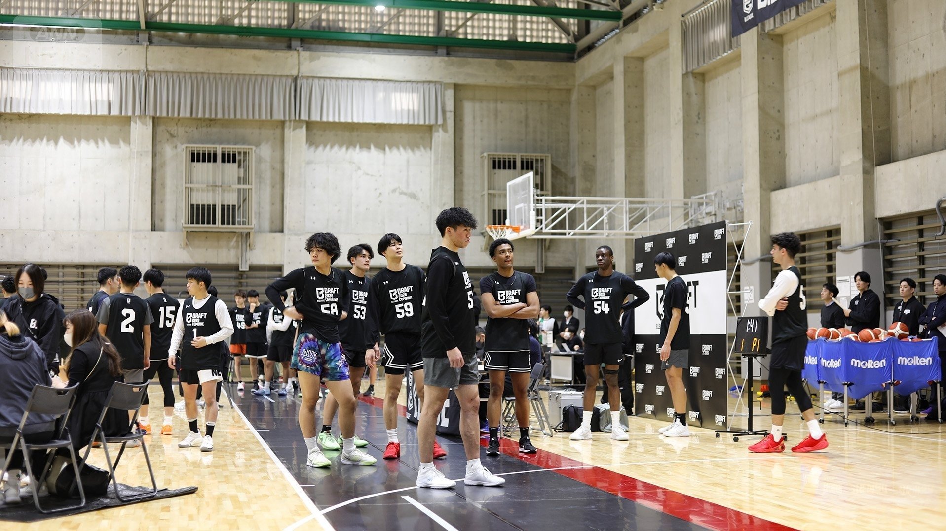 コンバインの様子