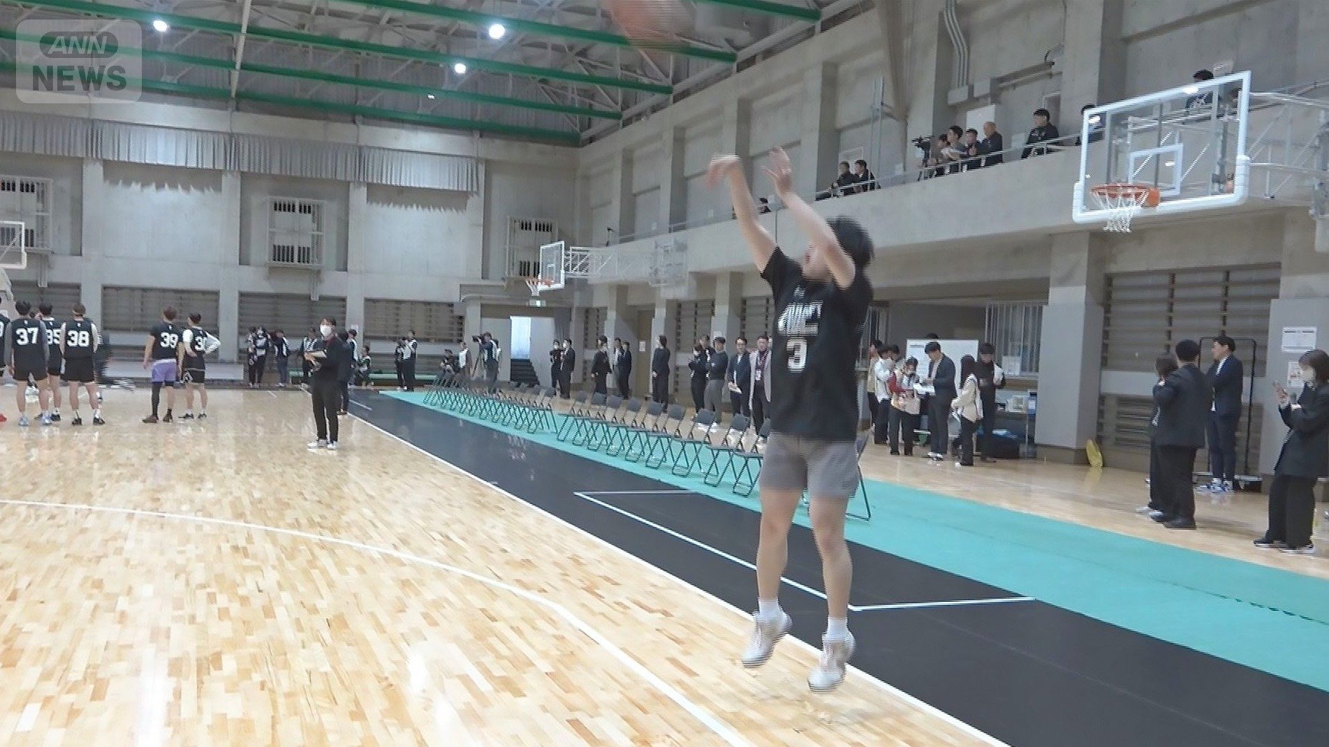 スキルテスト中の松浦選手