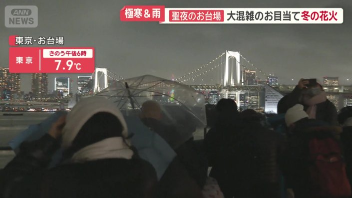 お台場にも大勢の人が