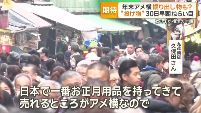 日本で一番お正月用品を持ってきて売れるアメ横
