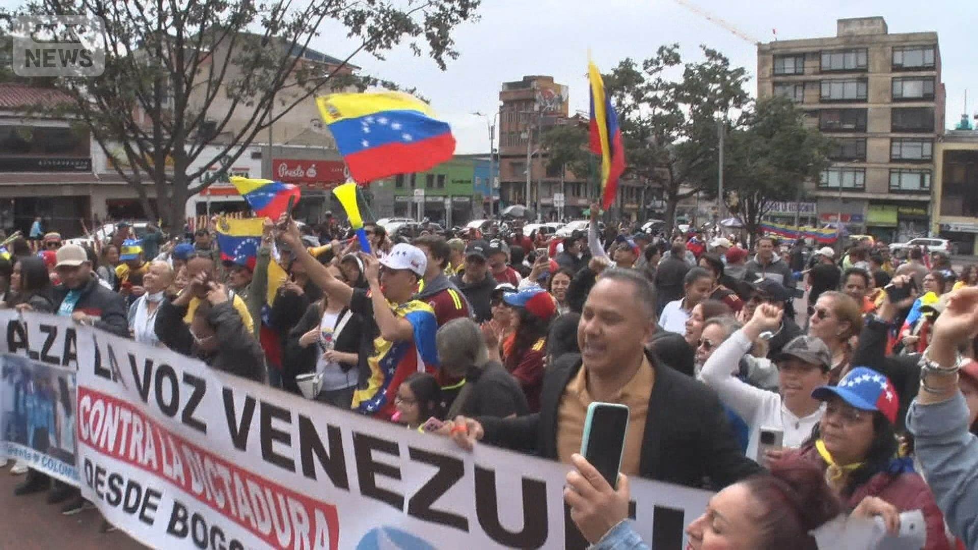 集会を開いたベネズエラ人も