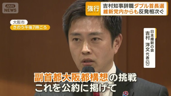 日本維新の会・吉村洋文代表