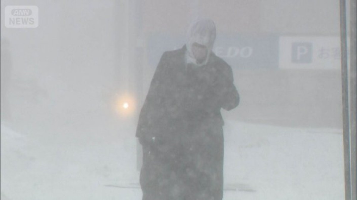 「数年に一度レベル」最強・最長寒波　列車衝突寸前…車が立ち往生　横殴りの雪が