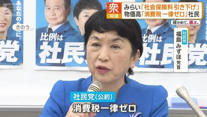 社民党 福島瑞穂党首
