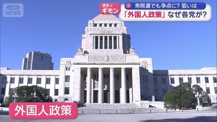 争点の一つ「外国人政策」