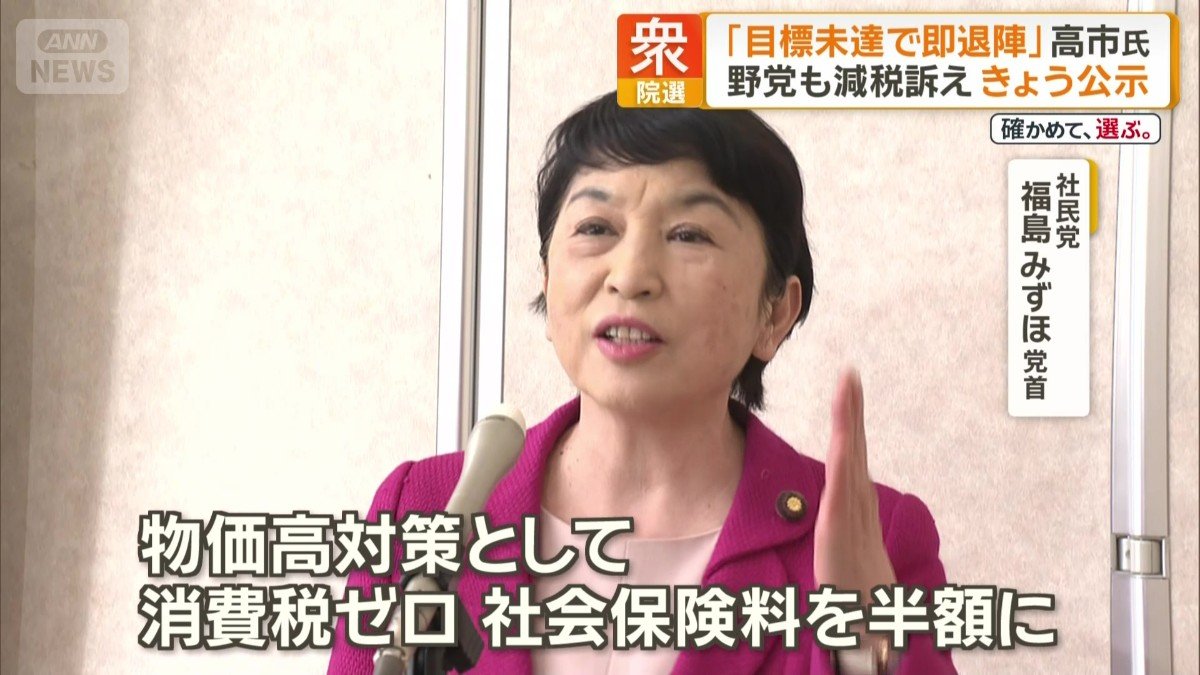 社民党の福島みずほ党首