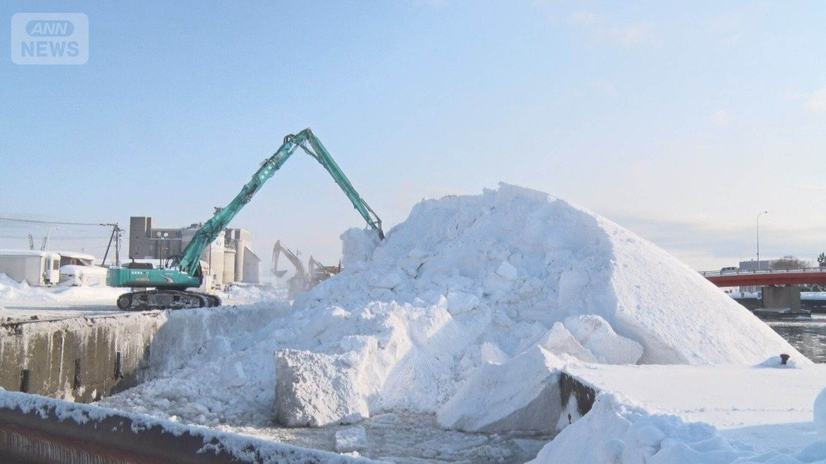 雪捨て場“満杯”一時閉鎖…住宅地に“雪崩”リスクも　再び寒波“警報級”大雪の恐れ