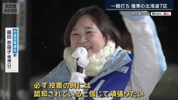 中道改革連合・前 篠田奈保子候補