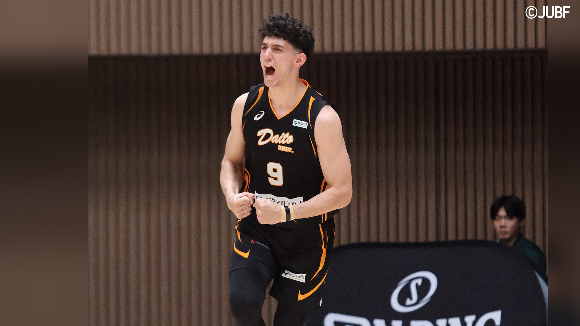 大東文化大でプレーする田中選手