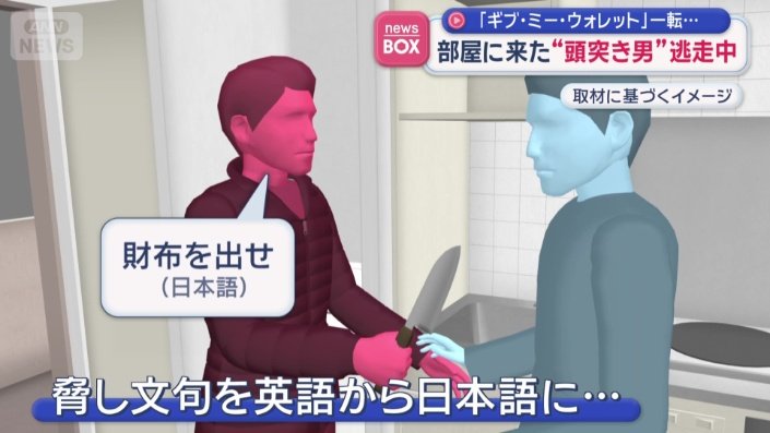 脅し文句を英語から日本語に…