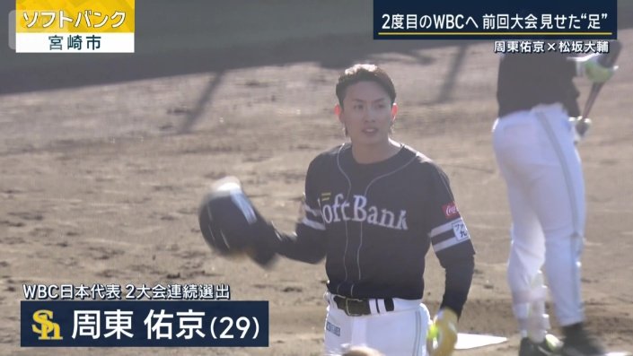 ソフトバンク・周東佑京