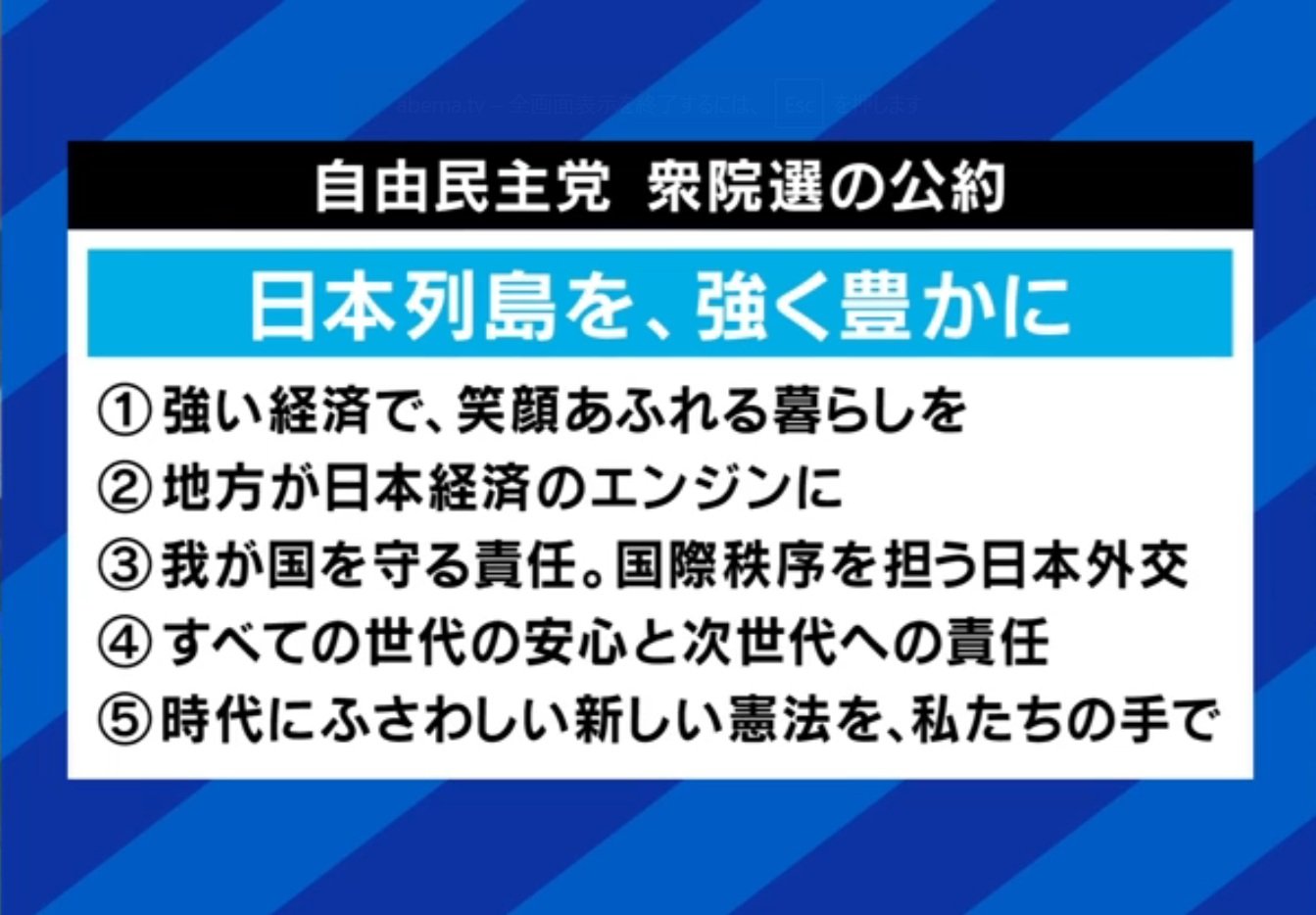 自由民主党の公約