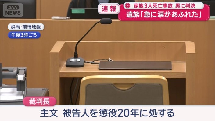 「主文、被告人を懲役20年に処する」
