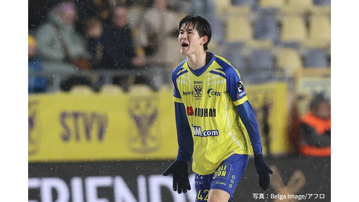 「やばいプレーヤーすぎる」20歳日本代表FW、“ほぼ真ん中”PK弾で今季10得点目！欧州主要リーグでの二桁得点到達の日本人最年少記録を更新