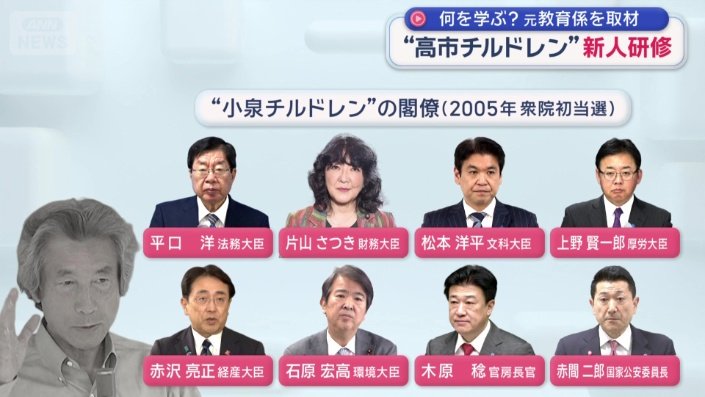 “小泉チルドレン”の閣僚(2005年 衆院初当選)