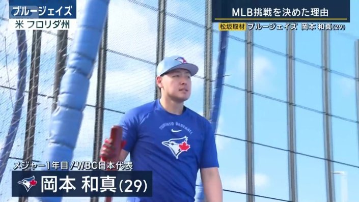 メジャー1年目のブルージェイズ・岡本和真