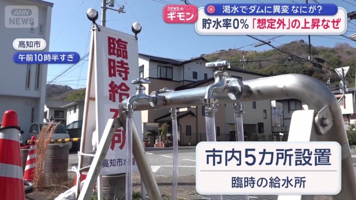 臨時の給水所を設置