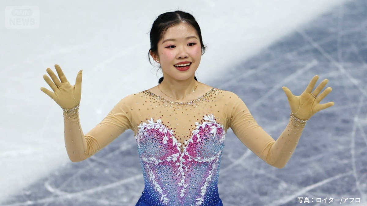 演技を終えて表情が和らぐ中井亜美