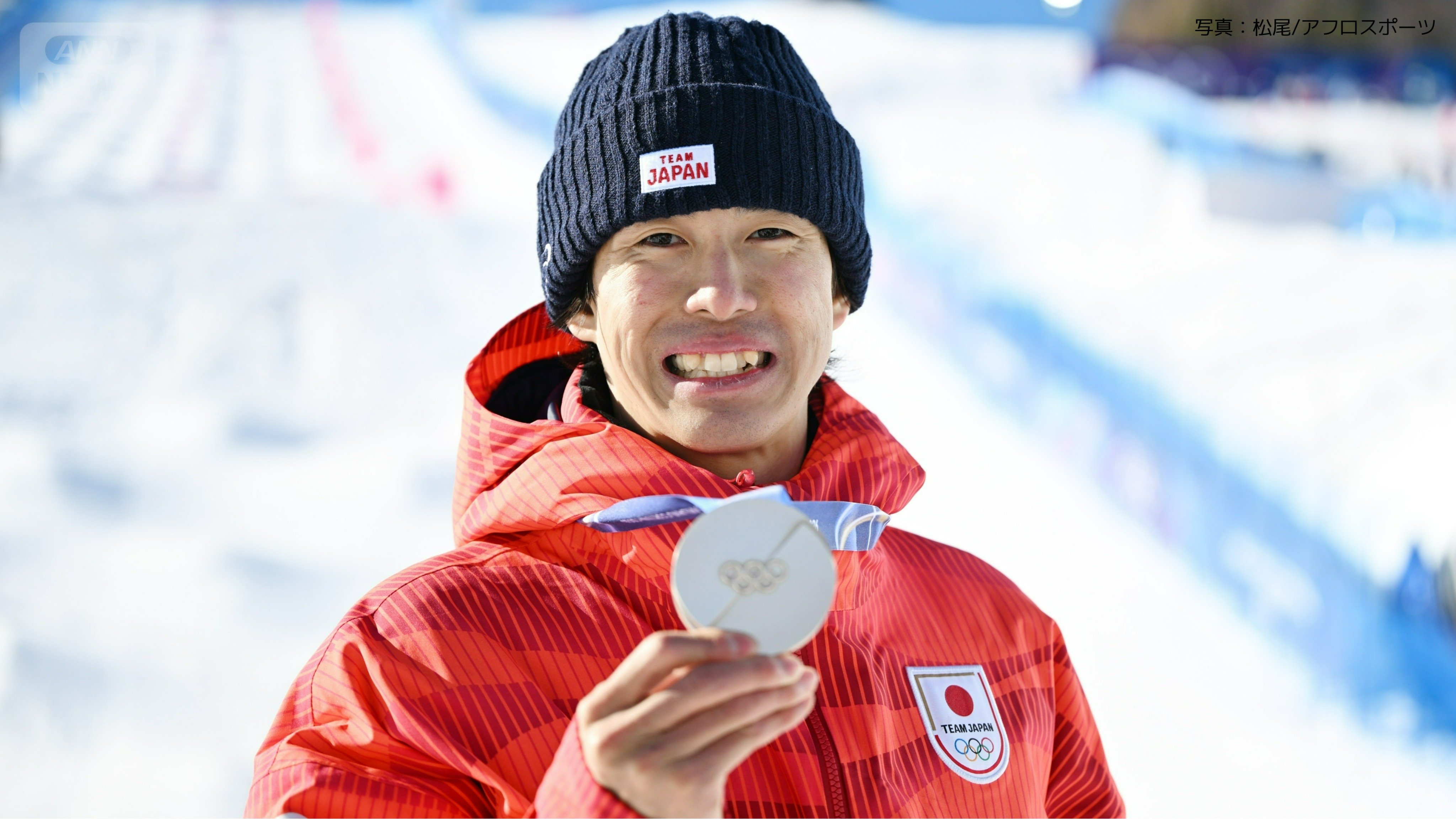デュアルモーグル男子 銀メダルの堀島行真