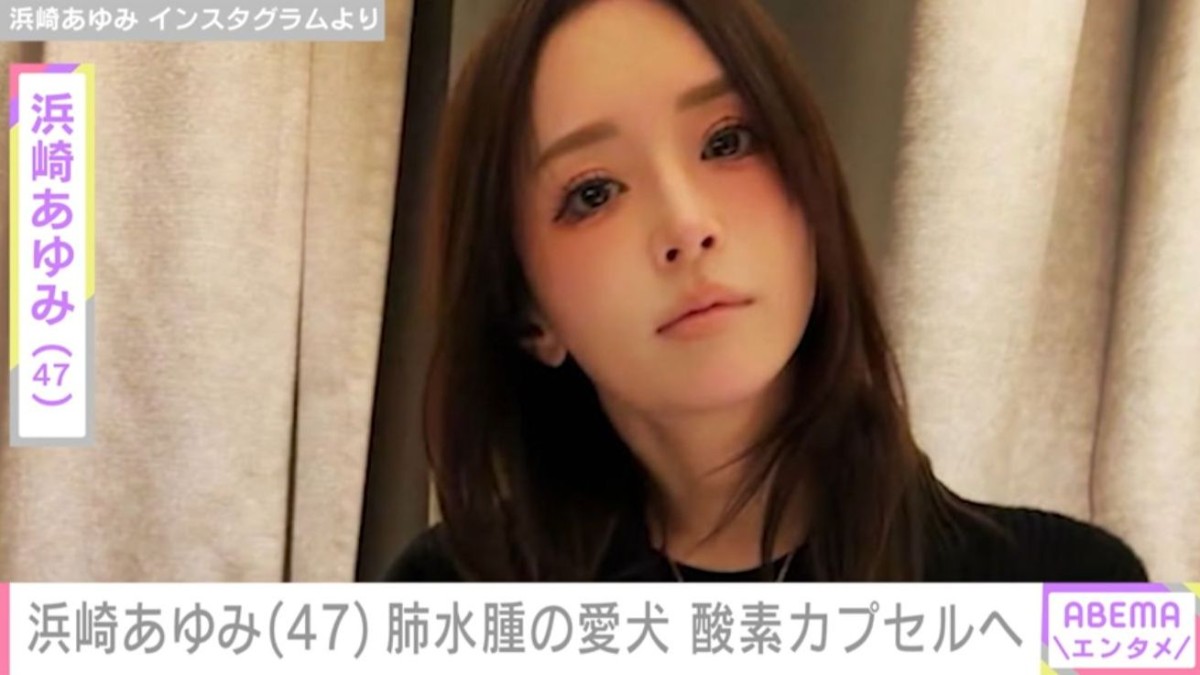 「命は有限だから」浜崎あゆみ（47）、肺水腫で入院していた愛犬を自宅の酸素カプセルへ