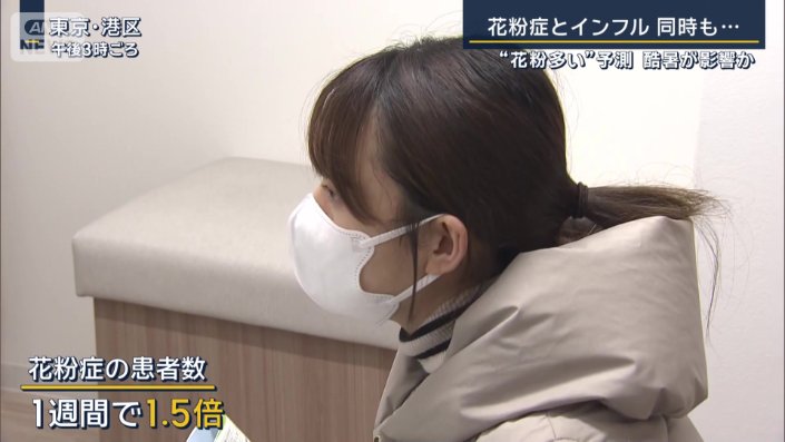 花粉症患者の増加