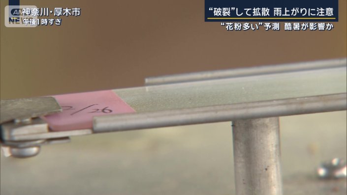 花粉量を調べる装置