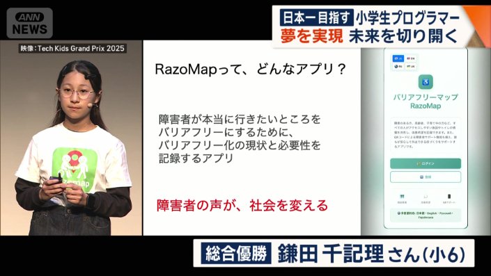総合優勝 鎌田千記理さん