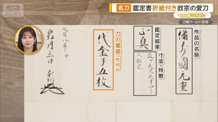 “本物である証“となる「折紙」