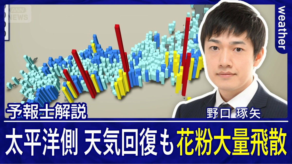 関東は日差し戻るも冷たい北風注意　西〜東日本で花粉大量飛散