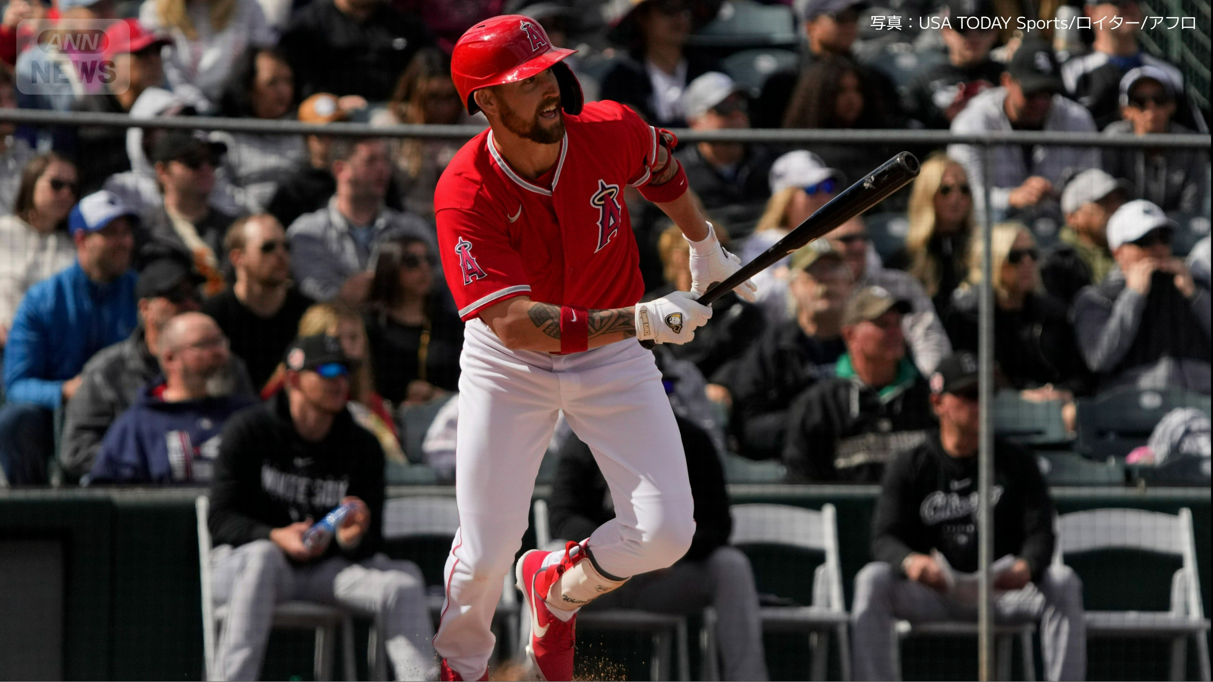 エンゼルス時代のアーロン・ホワイトフィールド選手(29)