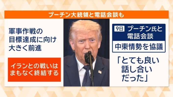 ロシアのプーチン大統領と電話会談