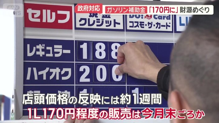 店頭価格に反映されるには1週間ほど