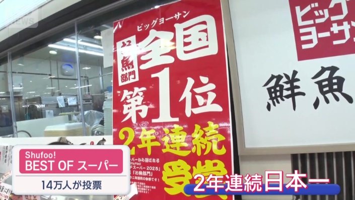 魚部門で2年連続「日本一」