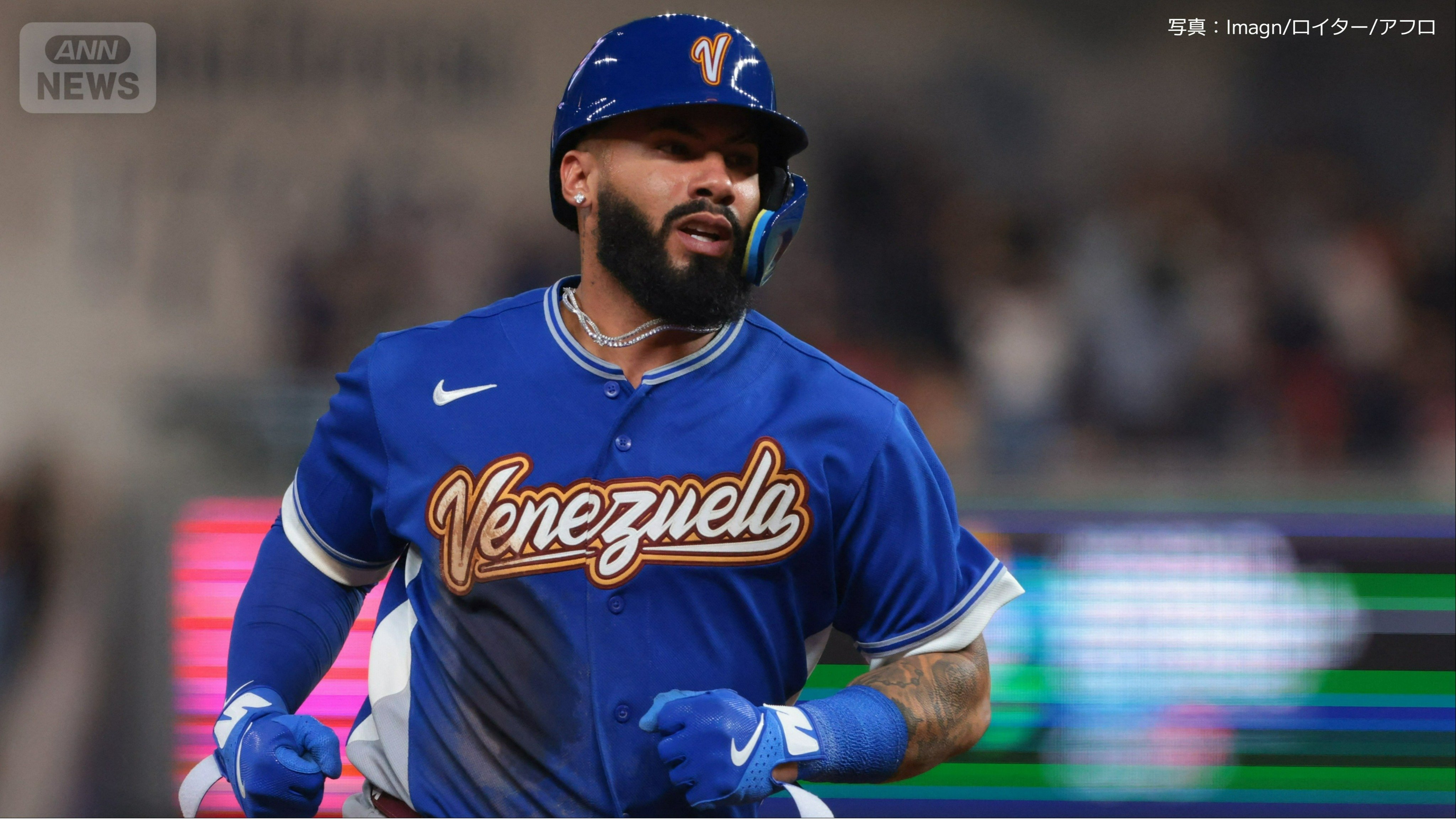 エンドランを決めたG.トーレス選手（29･タイガース）