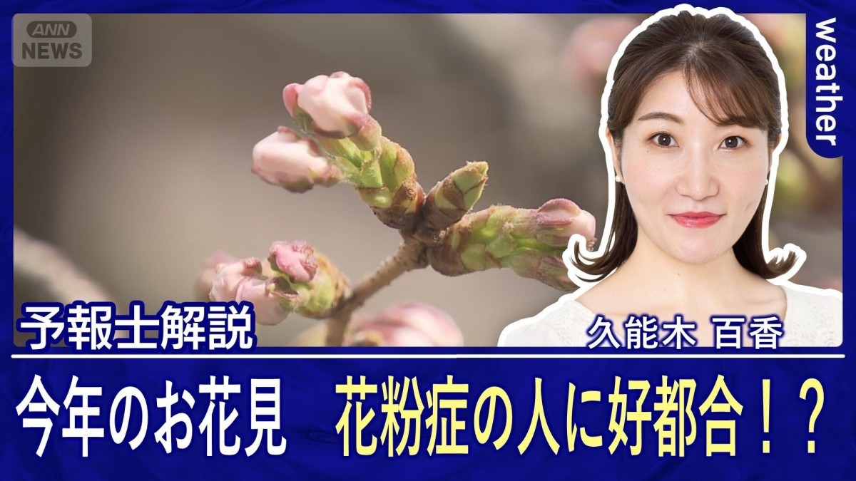 今年のお花見はここが違う！　キーワードは「早」　花粉症の人に好都合！？