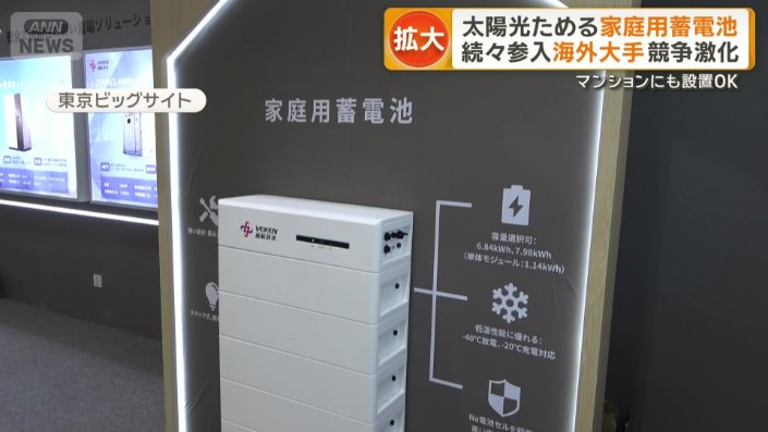 中国から参入したVEKENの家庭用蓄電池