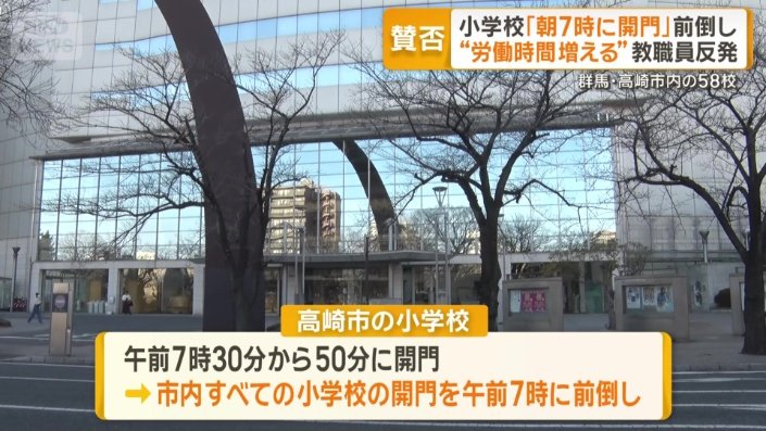 開門時間を午前7時に前倒し