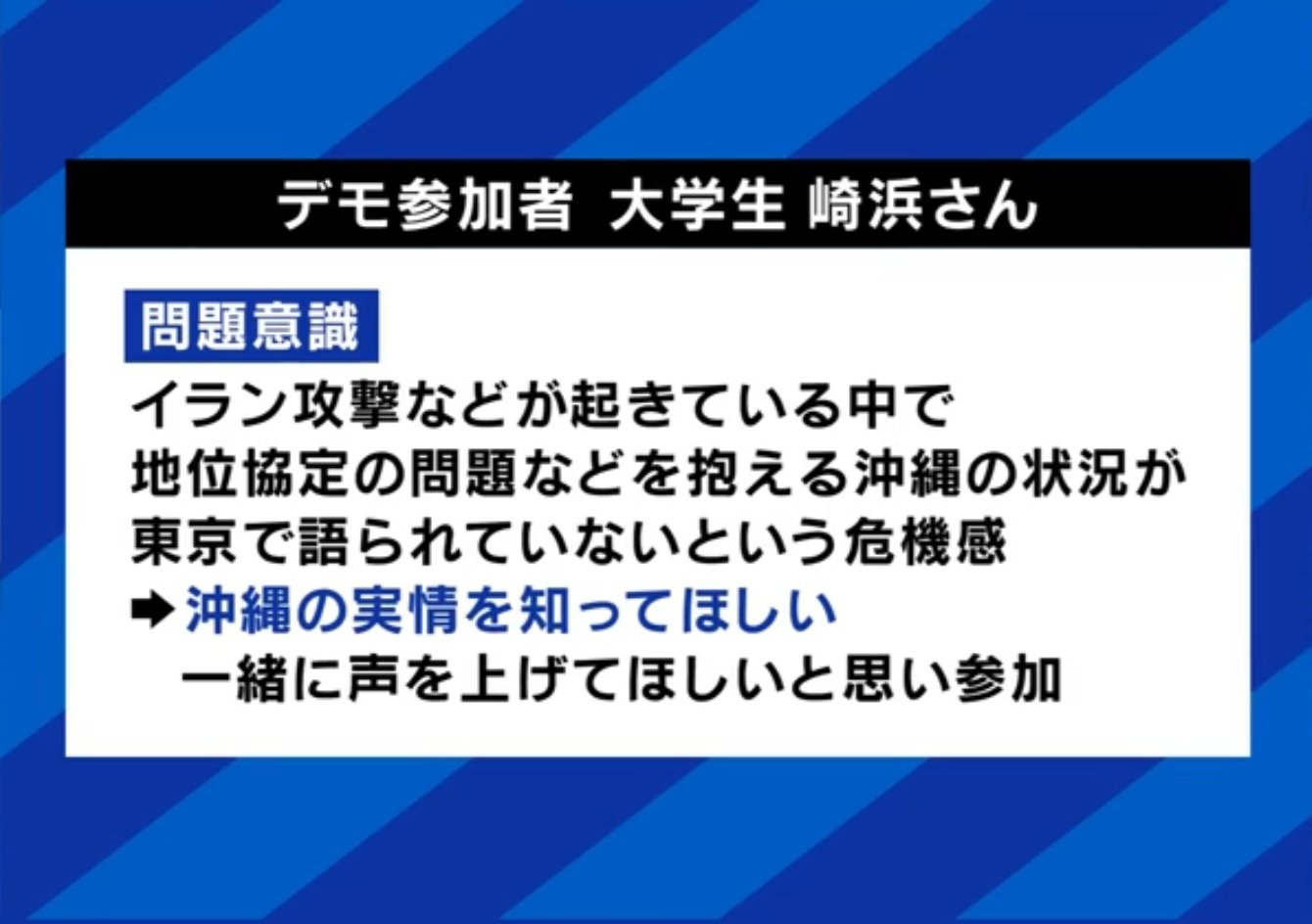 デモに参加した理由