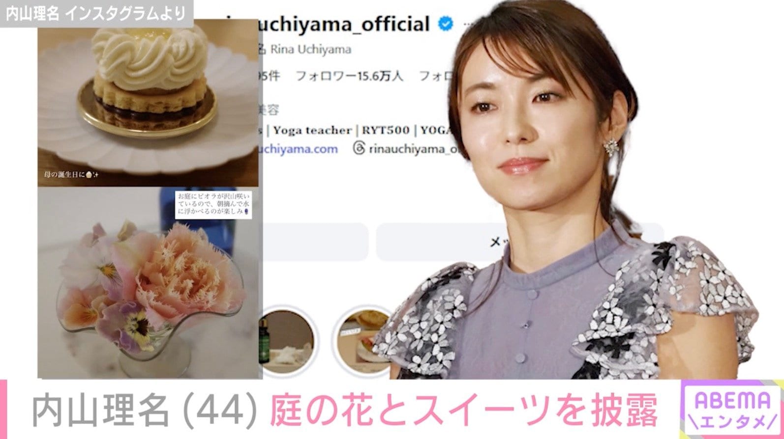 内山理名 Instagramより